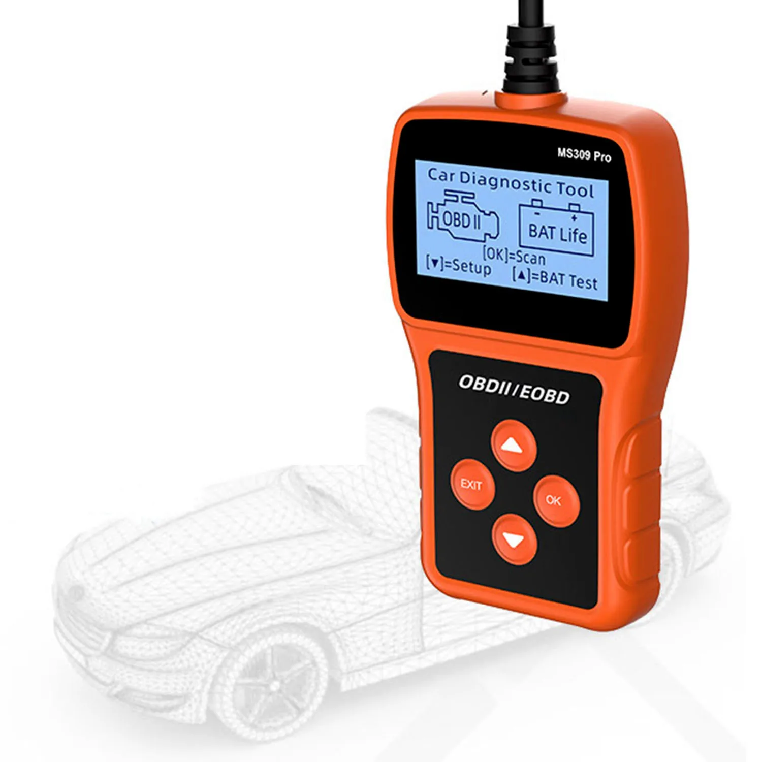 Тестер аккумулятора MS309 Pro детектор неисправности автомобиля OBD2 EOBD сканер