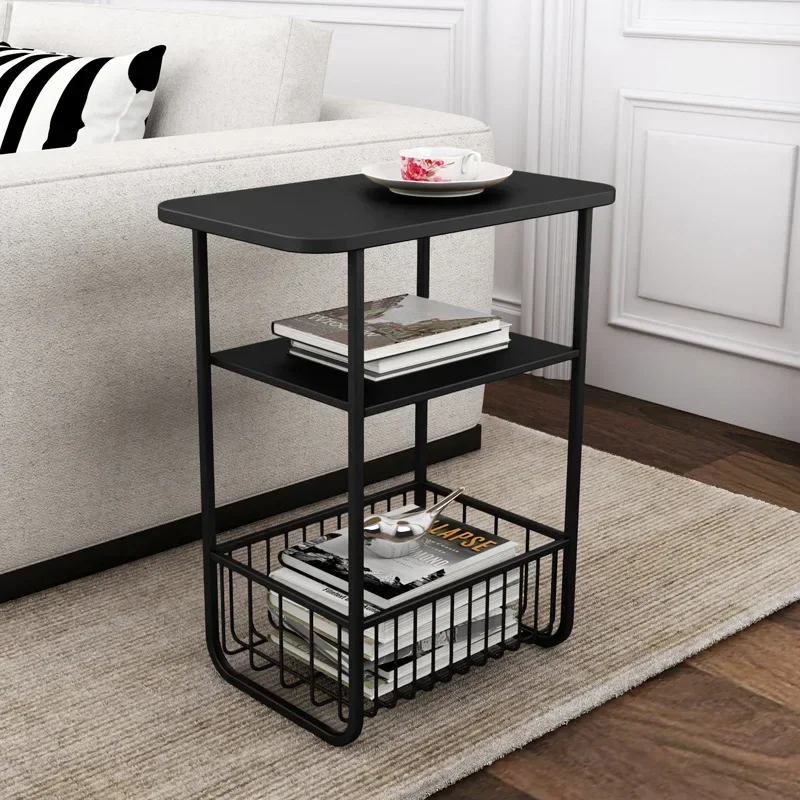 

Прикроватный шкаф для хранения, спальня с корзиной для хранения, железный диван, боковой столик, креативный квадратный стол, гостиная, диван, Северный чайный столик