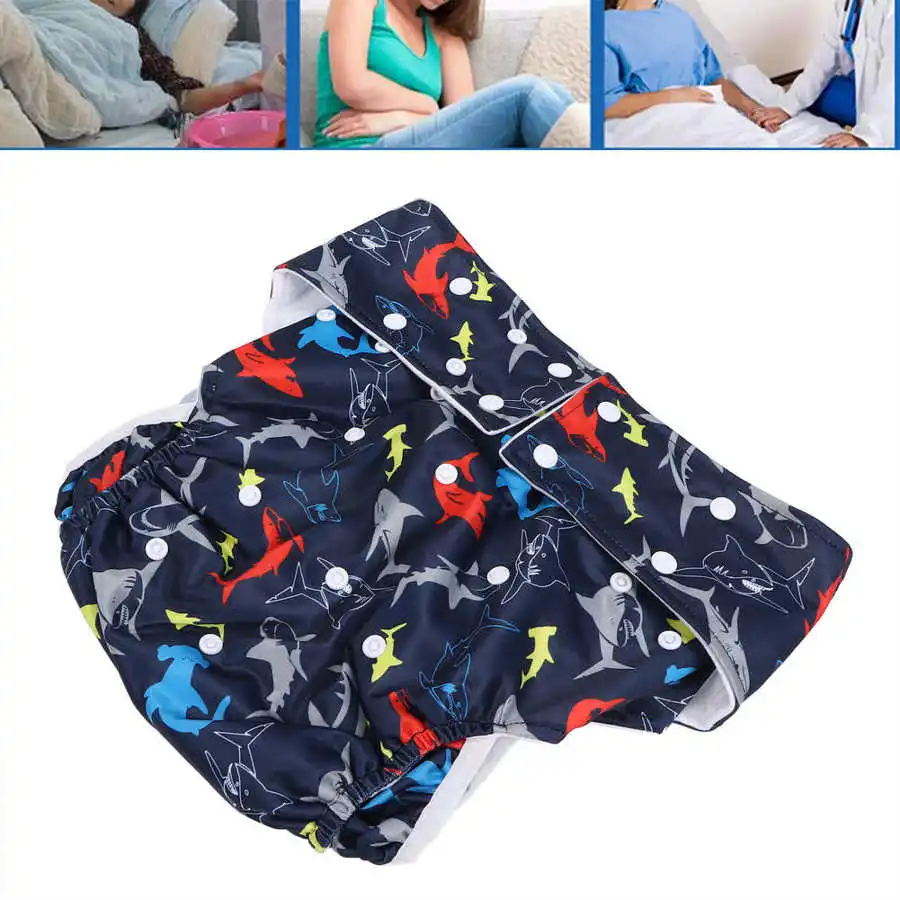 Многоразовые Брюки-подгузники для взрослых водонепроницаемые эластичные мягкие