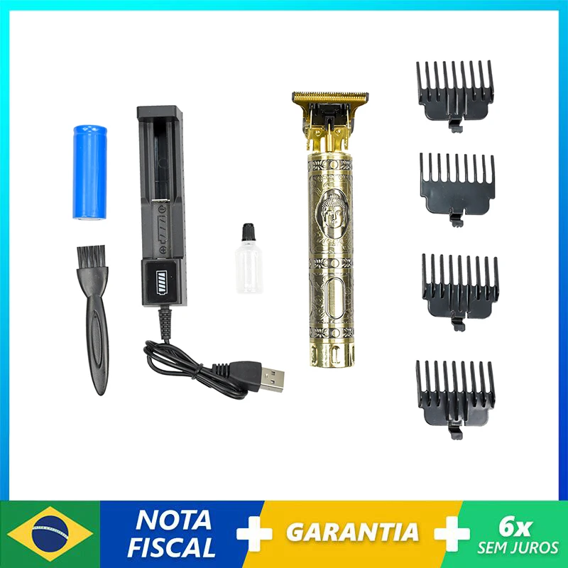 

New Electric Cordless Hair Clippers Professional Man Shaver Trimmer Rechargeable Hair Cutting Machine Vintage Beard Lighter
