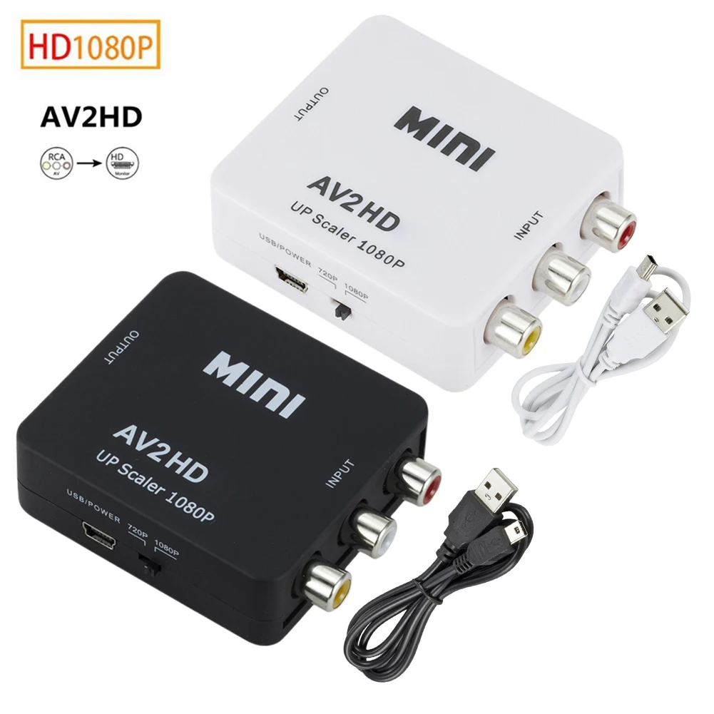 HDMI2AV RCA AV/CVSB L/R видео совместимый с HDMI AV скалер адаптер HD 1080P AV2HDMI аудио видео конвертер коробка поддержка NTSC PAL HDMI2AV RCA AV/CVSB L/R видео совместимый с HDMI AV скалер адаптер HD 1080P AV2HDMI аудио видео конвертер коробка поддержка NTSC PAL