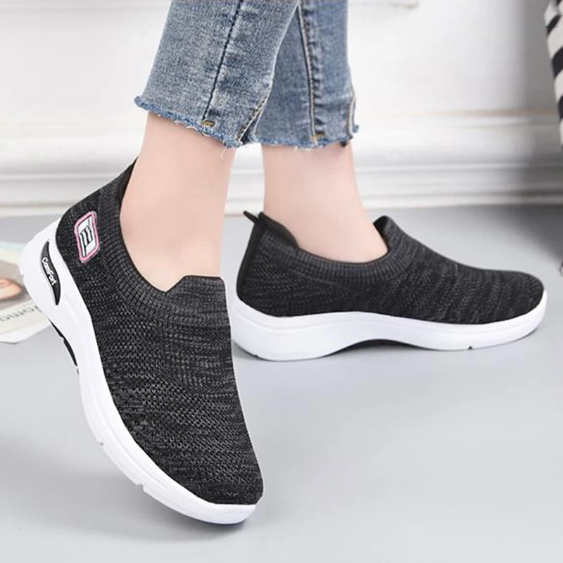Luxury Women's Shoes Sports Casual Summer Pink Flats Ladies Sneakers Fashion Woman Platform Gym Slip-On Loafers Zapatillas Mujer