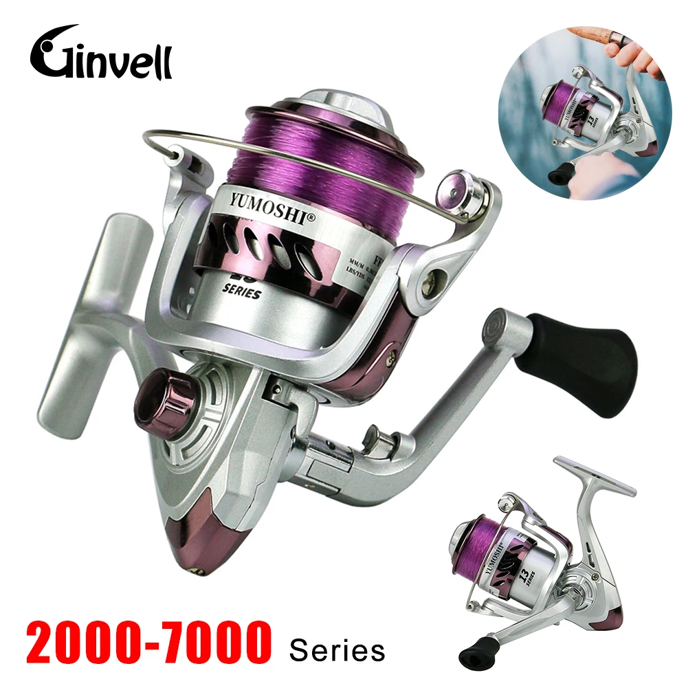 

YK2000-7000 New Fishing Reel 10KG Max Drag 5.2:1 for Left Right Freshwater Carp Fishing Coil Fishing Accessories