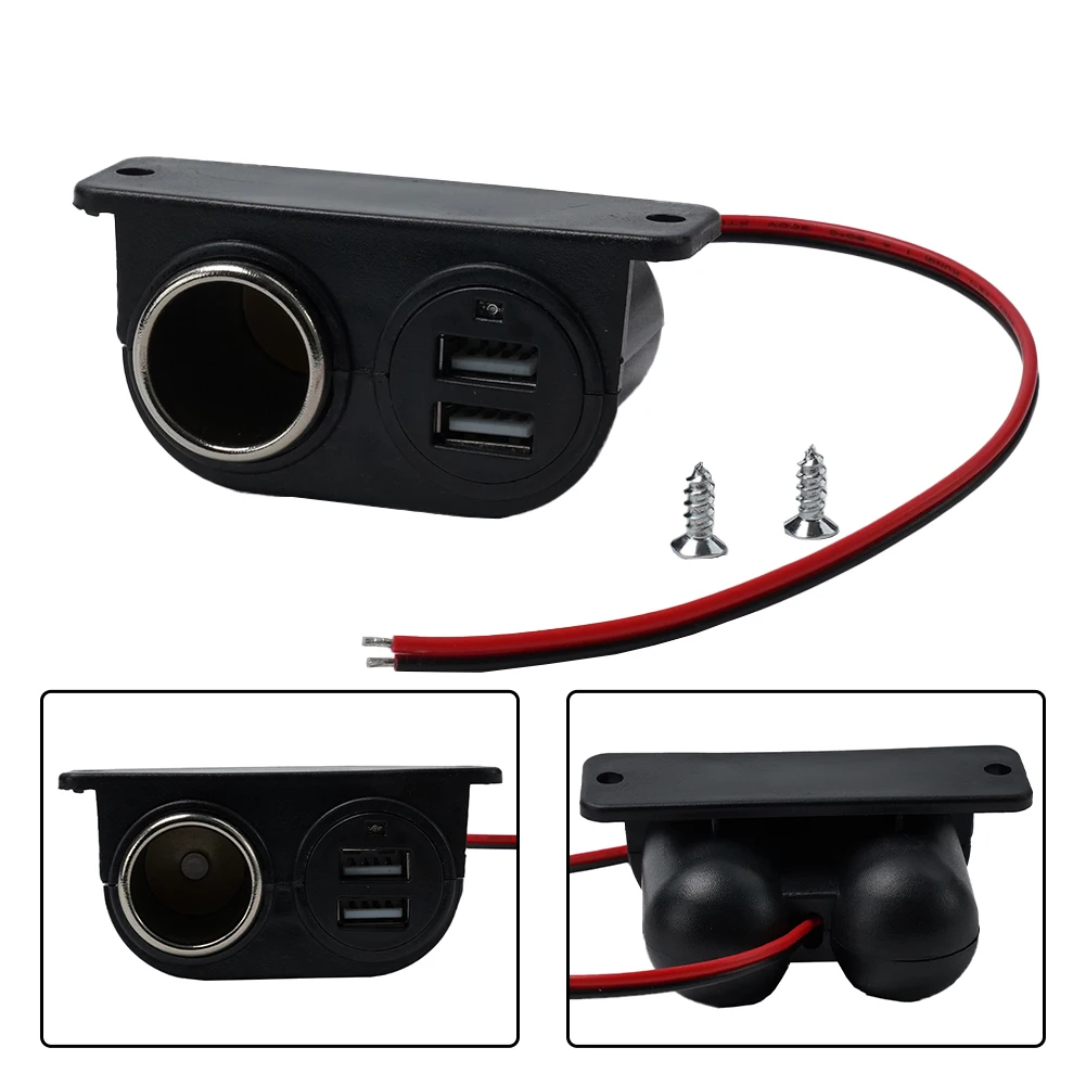 

Car Charger Dual USB 3.1A/3100ma Car Charger Modified Delivery Screw With Cigarette Lighter DC12V USB Charger Adapter Accessorie