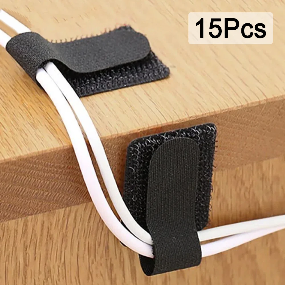 

Releasable Cable Ties Self-adhesive Plastic Reusable Cable Straps Detachable Nylon Wraping Ties T-type Cable Tie Wire Organizer