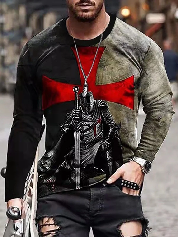 

Рубашка-поло мужская с принтом, Повседневная тонкая приталенная, с длинным рукавом, в американском стиле, большие размеры до 6XL, на лето