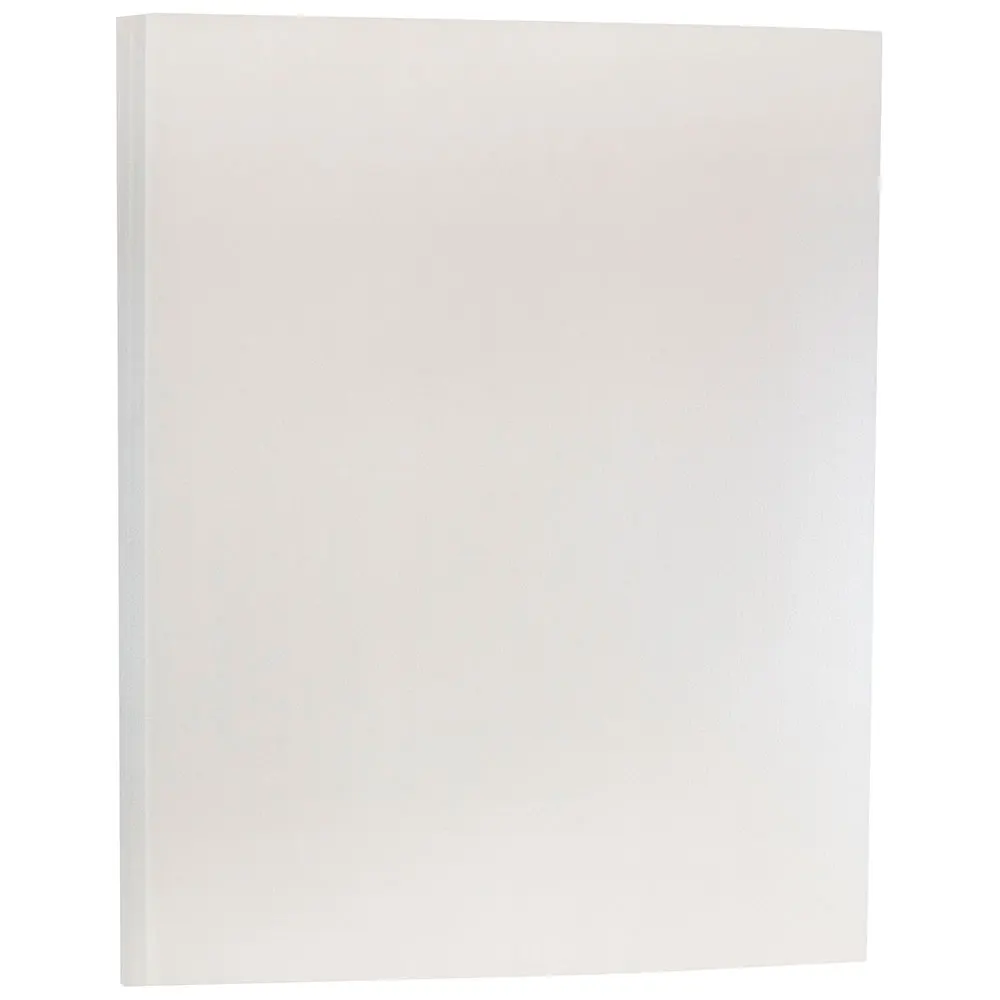 

Paper Translucent Vellum Paper, 8.5" x 11"- 30lb Platinum Silver, 100/Pack