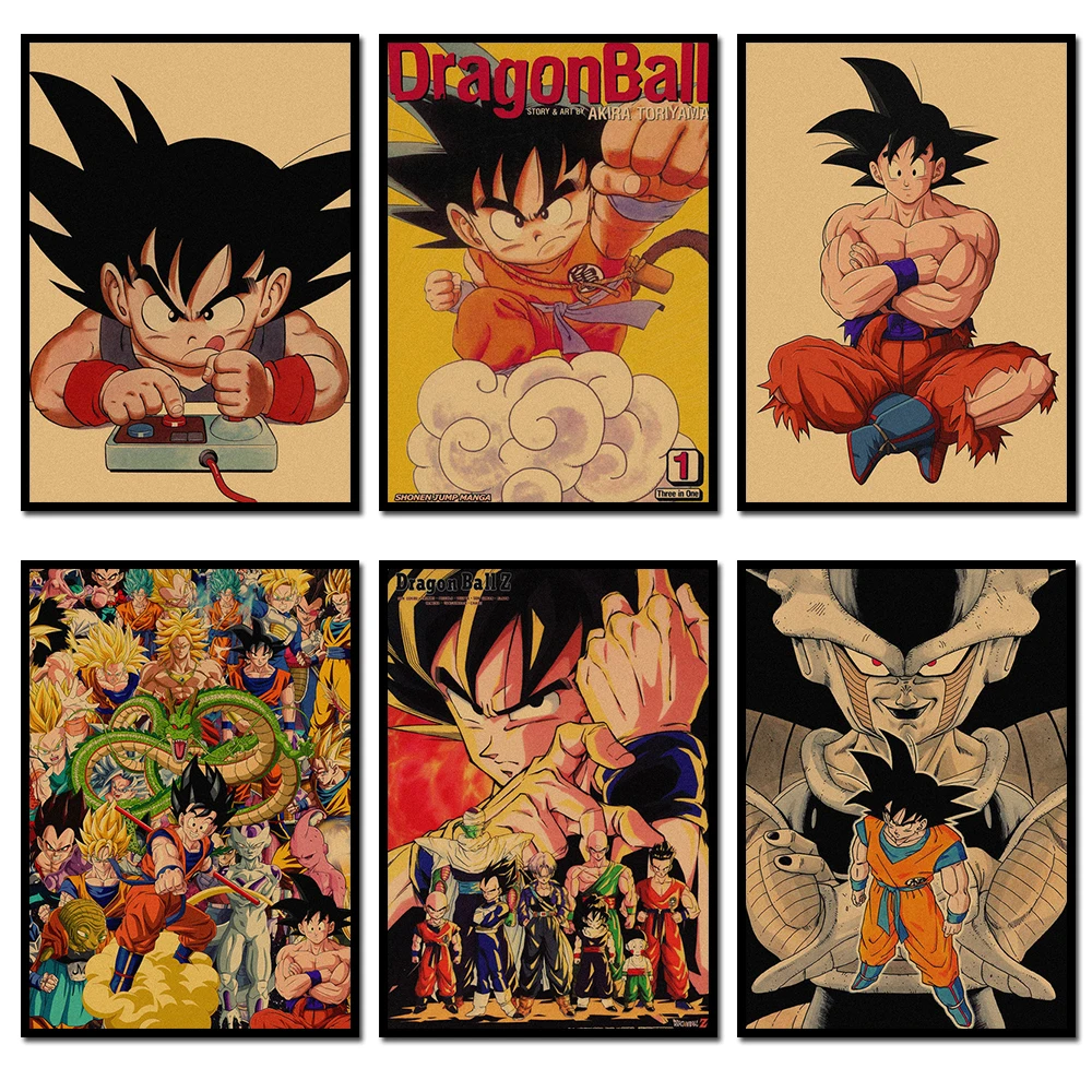 

Oil Painting Hot-blooded Anime Dragon Ball Z Super Saiya 3 Vegeta IV Son Goku Wall Art Prints Picture for Home Decor New 40x50cm