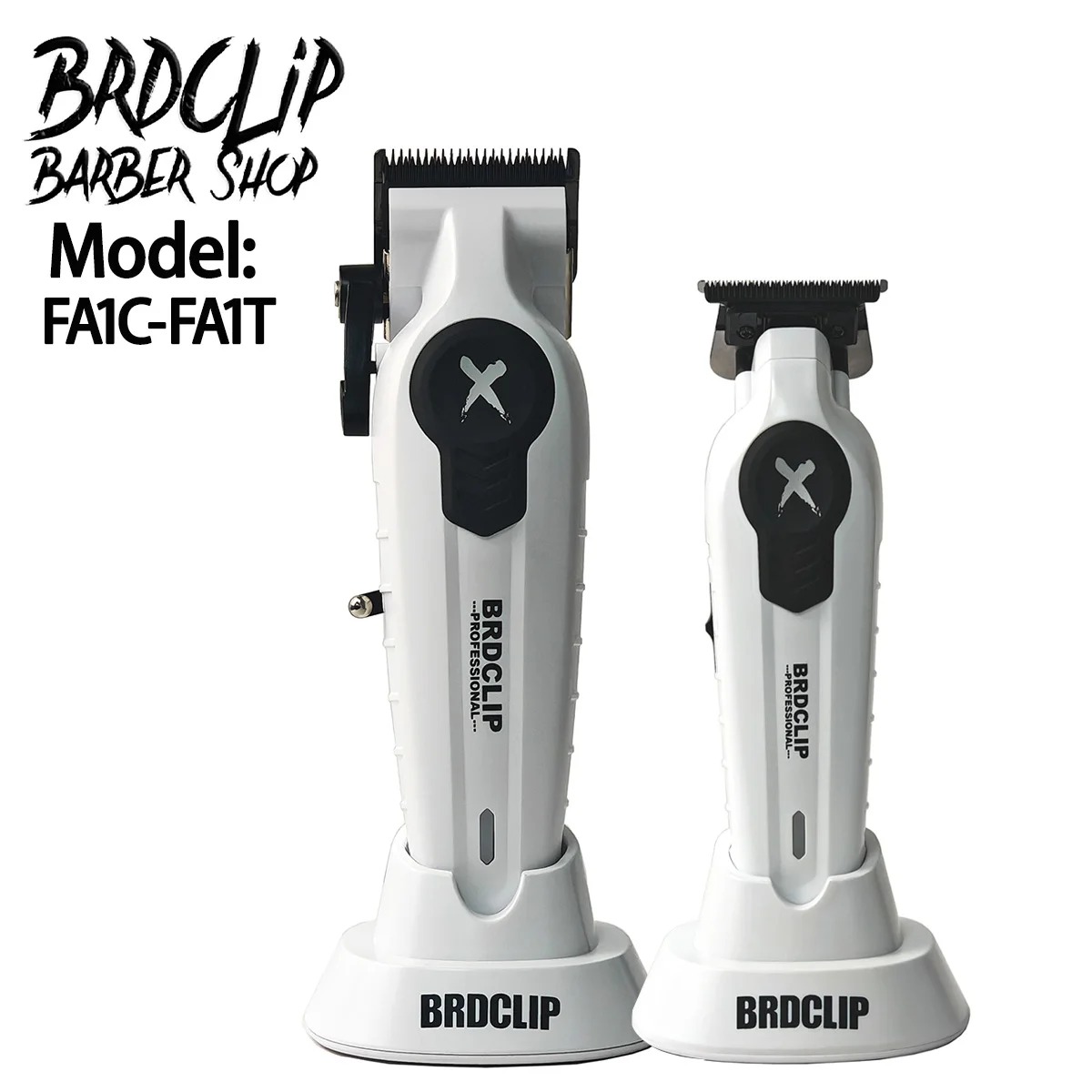 Профессиональная новая обновленная машинка для стрижки волос BRDCLIP FA1C FA1T белая 8800