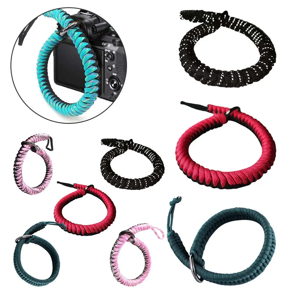 

Anti-drop Anti-lost Braided Bracelet Handmade Camera Wrist Strap Wrist Strap Outdoor Climbing Rope Survival Paracord