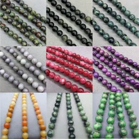 68 10mm natural stone spacer loose beads for jewelry making diy bracelet wholesale
