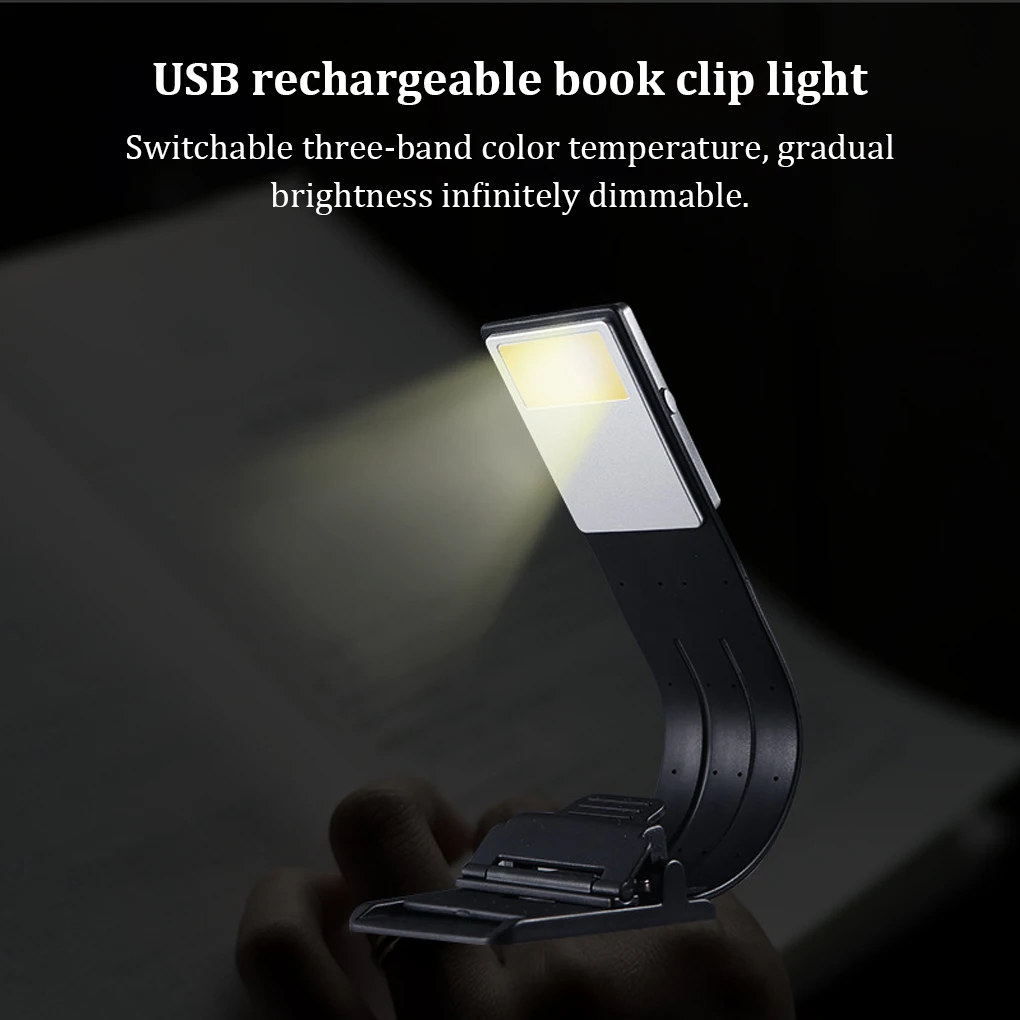 

Book Reading Light Brightness Dimmable Desk Lamp Folding Bedroom Living