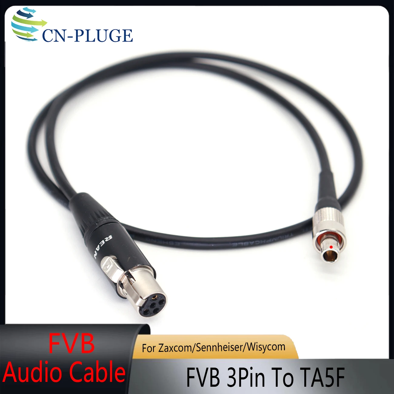 Фото Аудиокабель FVB 3Pin на TA5F Mini XLR 5Pin (гнездо) для Sennheiser SK2000, Wisycom MTP40, MTP41, Lectrosonics SRc5P, Sound Devices 633 №2