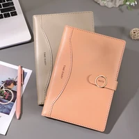 a5 pu leather notebook journal diary note book 256 pages thick paper hard cover office business creative stationery gift