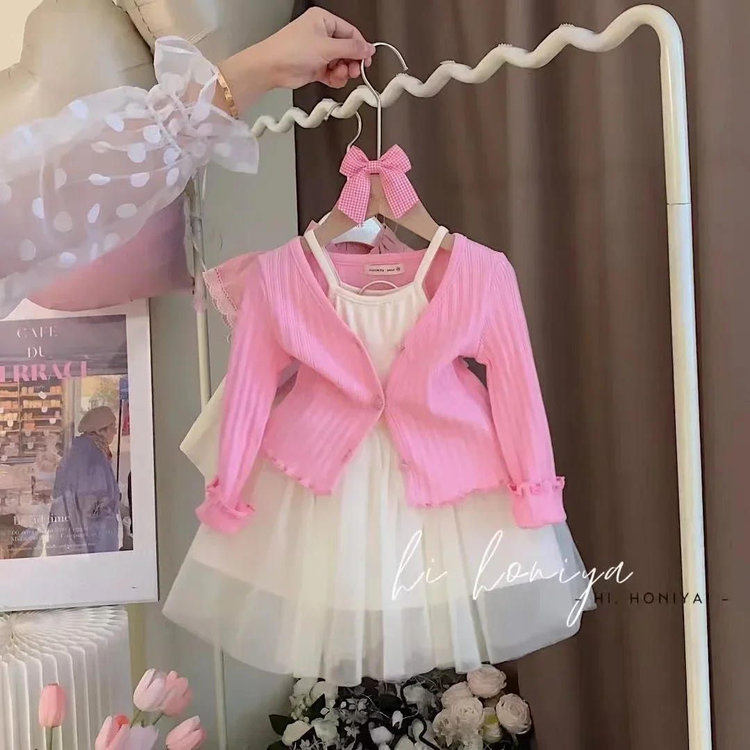 Комплекты детской одежды модные зимние детские костюмы для девочек кардиган