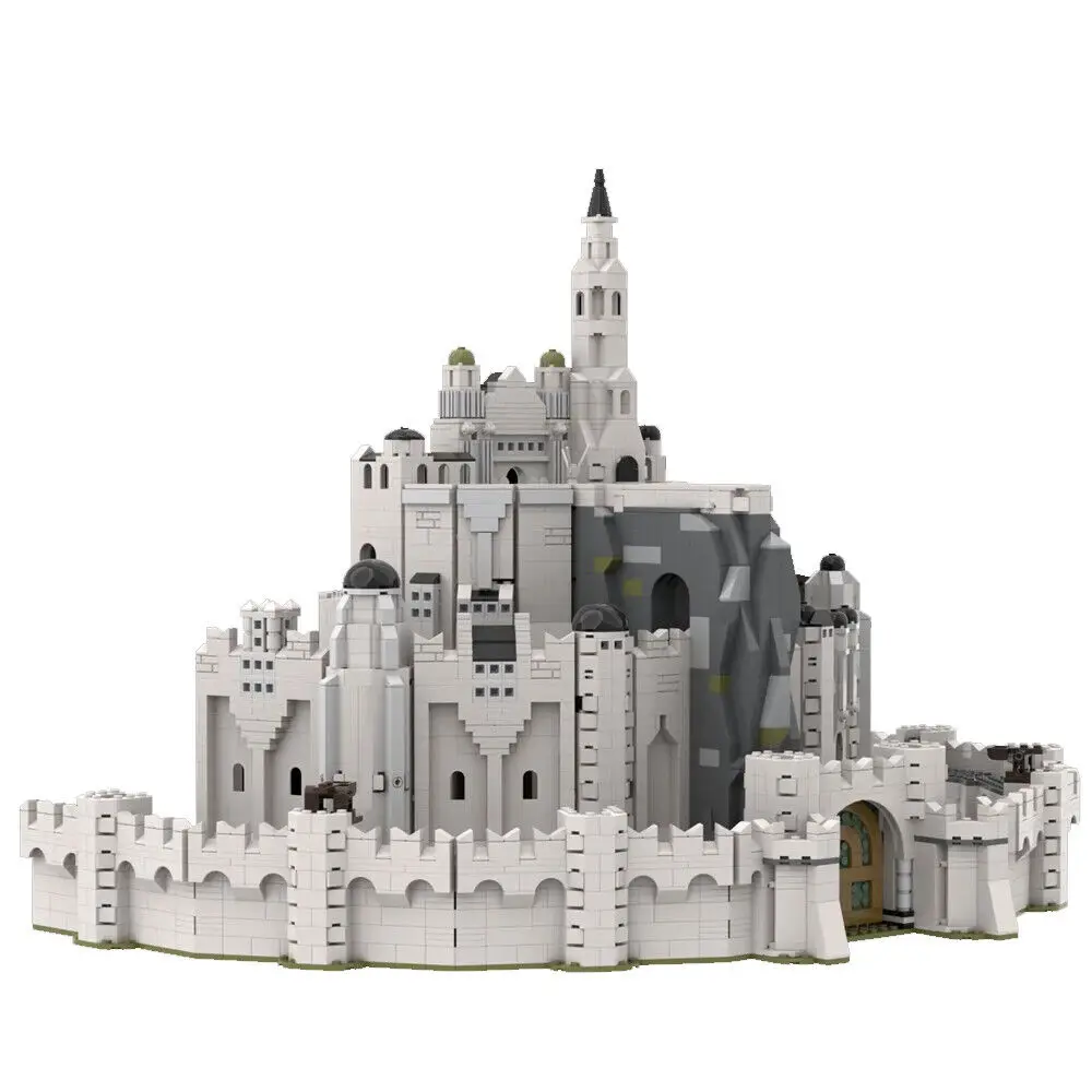 Самый знакованный вымышленный замок с тремя уровнями стен 4337 штук MOC