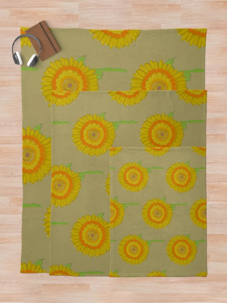 Одеяло с наводнением в горошек и подсолнухом. Красивые рождественские украшения.