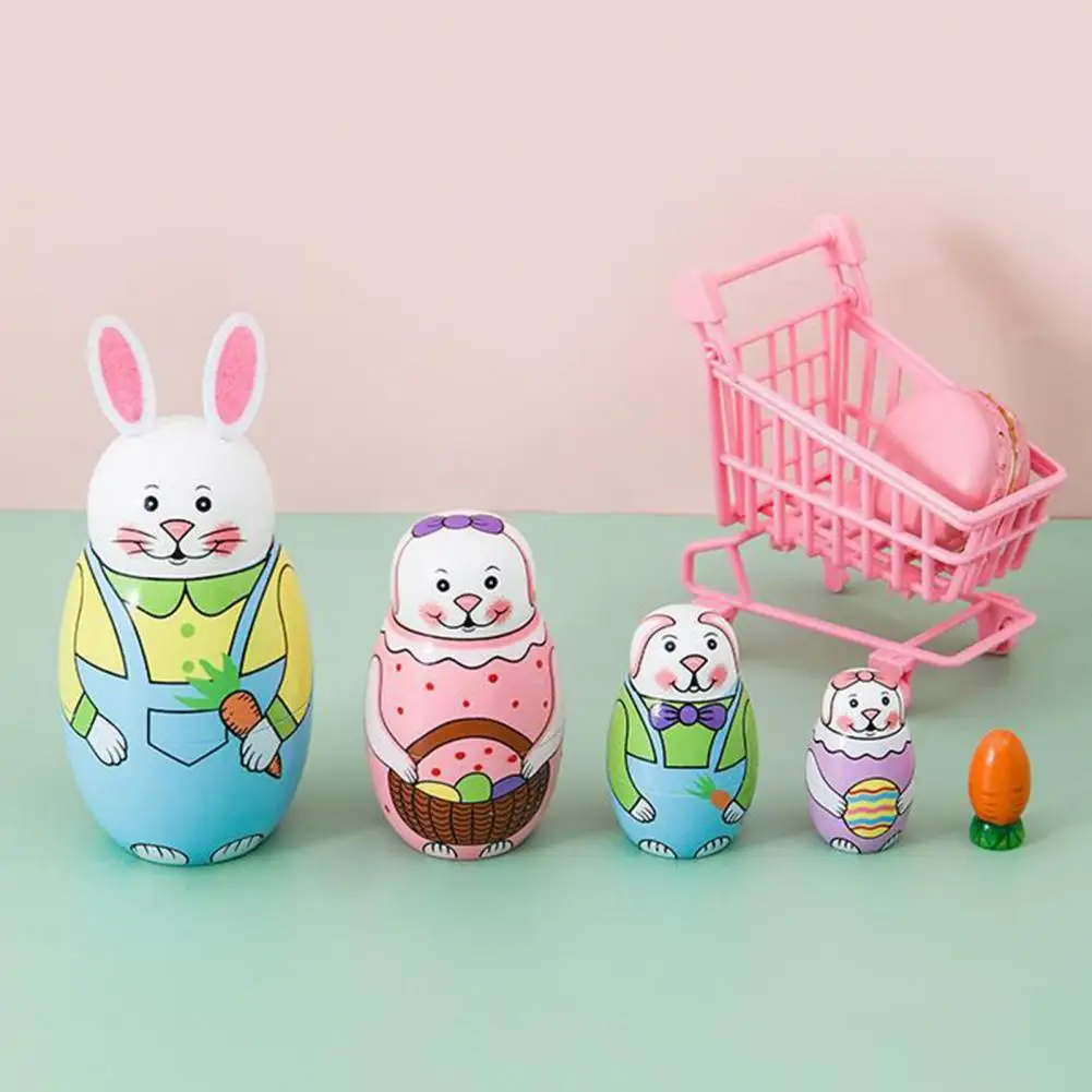 

1 комплект русских игрушечных кроликов-матрешек