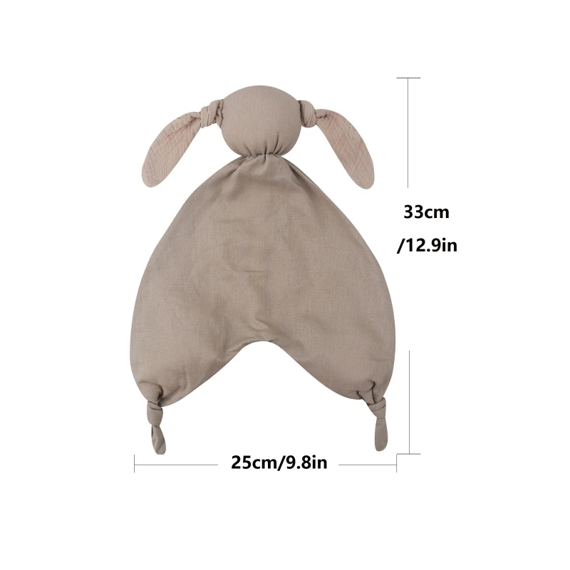 

NewBorn Soothe Appease Towel Linen Cotton Sleeping Cuddling Dolls Baby Comforter Lovely Security Blanket Bibs Xmas Gift
