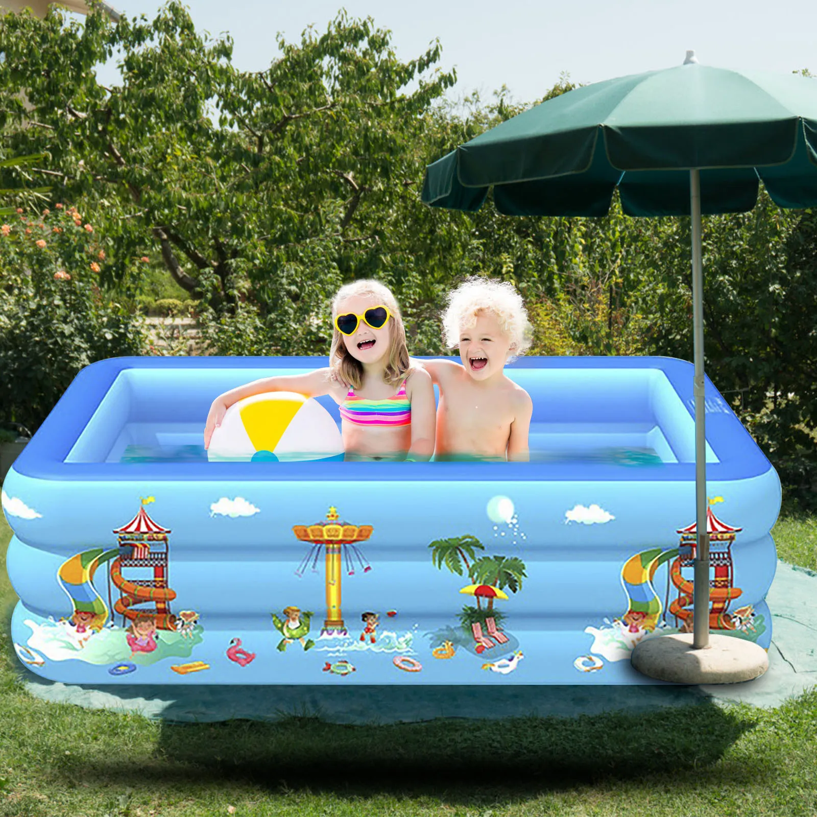 

Inflatable Swimming Pool Swimming Children's Inflatable Inflatable Pool Outdoor Toys 100