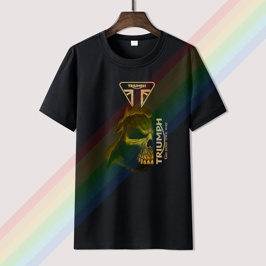 

2023 Motorcycles Thunderbird T Shirt For Men Limitied Edition Unisex T-ri-um-ph T-shirt Cotton Amazing Short Sleeve Tops