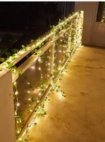 fairy string lights with ivy vines battery operated lights for bedroom room wall wedding indoor party festival decoration