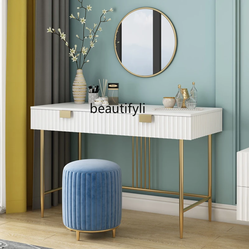 

zq Affordable Luxury Fashion Dresser Storage Cabinet Desk Integrated Dresser Bedroom Modern Minimalist
