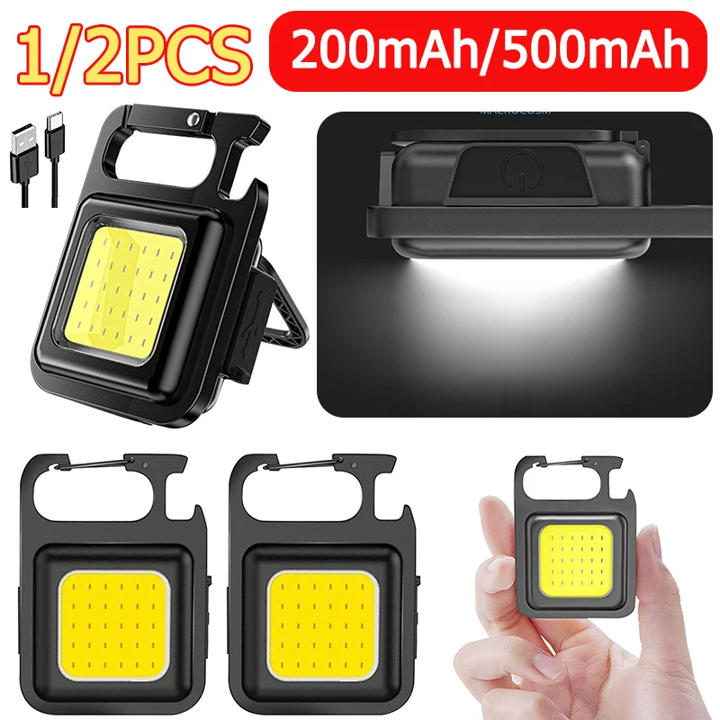 

Портативный монолитный блок светодиодов с крючком-зажимом фонарик с аккумулятором типа C внешний фонарь брелок рабочий светильник аварийн...