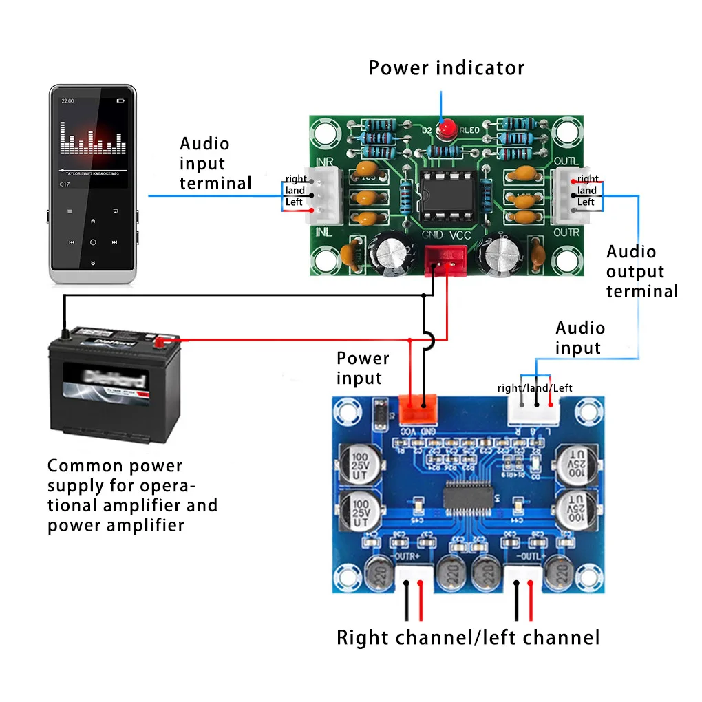 

Tone Module Board Bass Volume Adjustment Controller Amplifier Channel