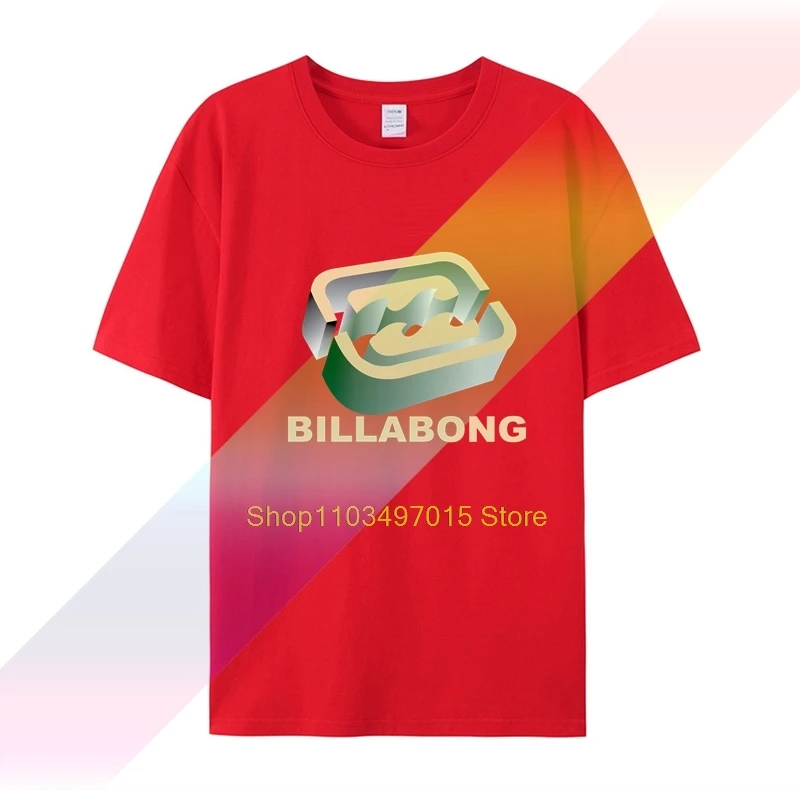 Футболка billa bong мужская с коротким рукавом базовая тенниска из 100% хлопка принтом