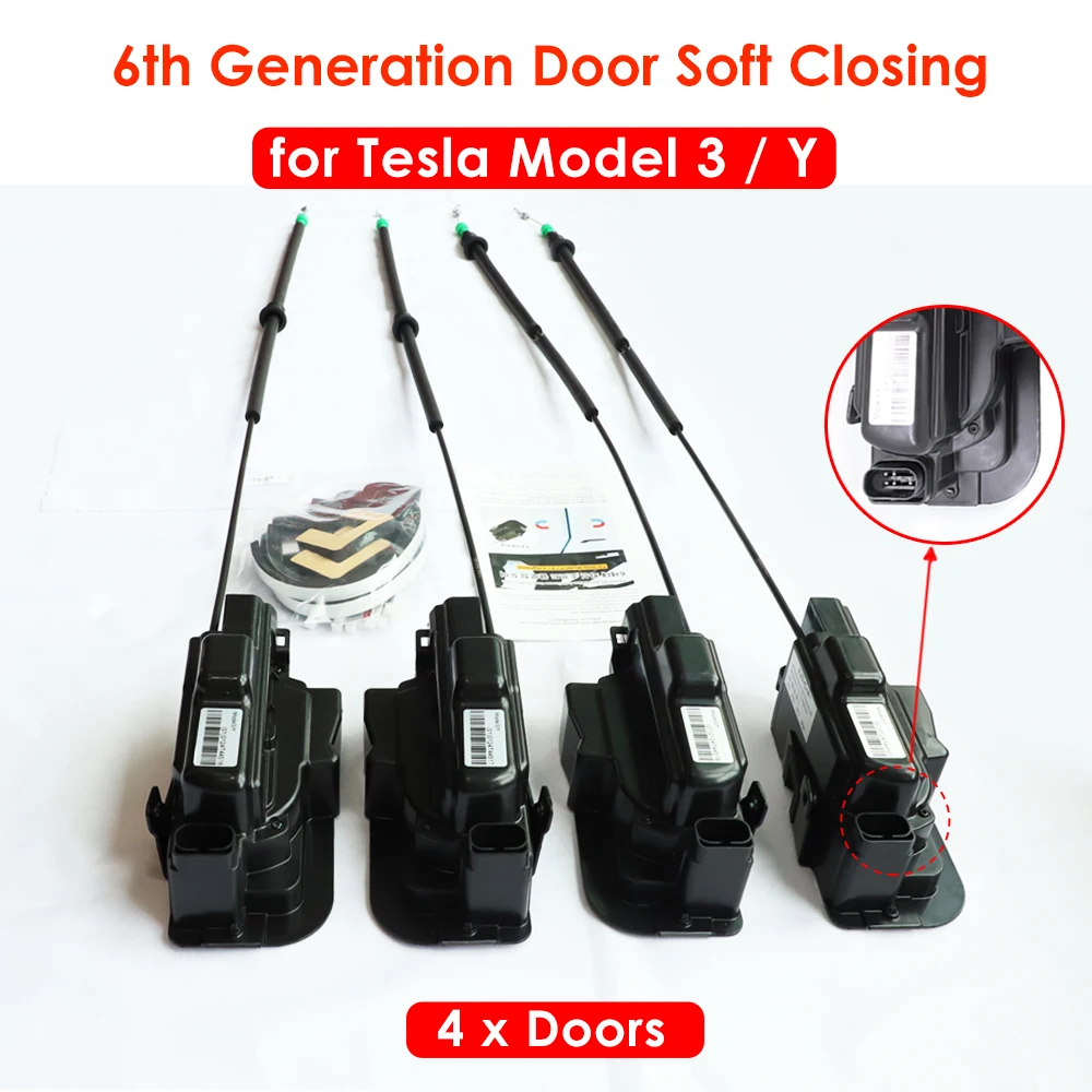 

Для Tesla Model Y 3, мягкое закрытие, модель 3, Highland, мягкое закрытие, умное автоматическое электрическое всасывание, закрытие двери, открытие с высоким защитой от защемления