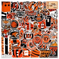 103050pcs american rugby star team graffiti stickers luggage laptop suitcase gift cinnatibengals pvc stickers wholesale