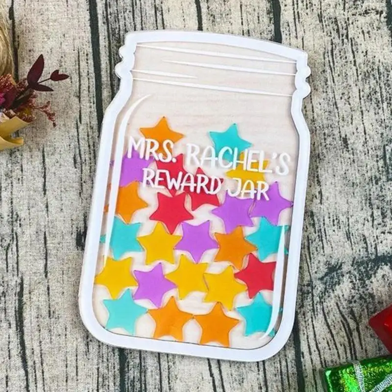 

25pcs Kids Reward Jar With Star Classroom Reward Jar With Tokens Chore Chart Gifts For Kids For Family Classroom Teachers