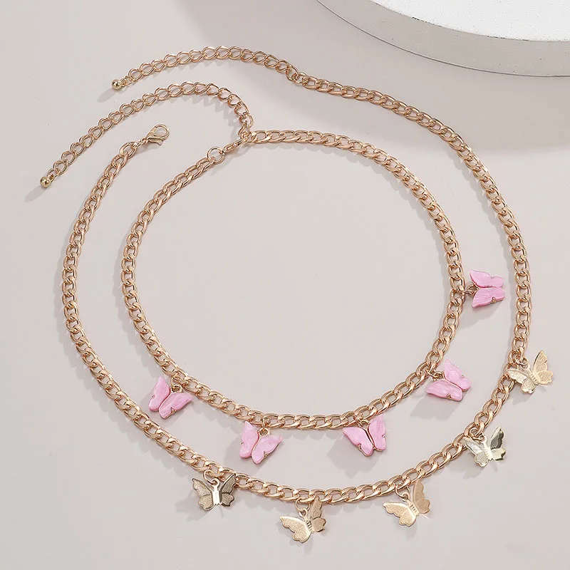 

Ожерелье с подвеской-бабочкой в стиле ретро