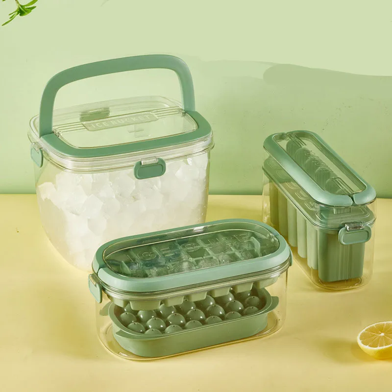 

Пресс-форма для кубика льда, силиконовый кубик для хоккея с льдом, пластиковая портативная коробка для льда, большая емкость, холодильник, коробка для льда, форма для льда