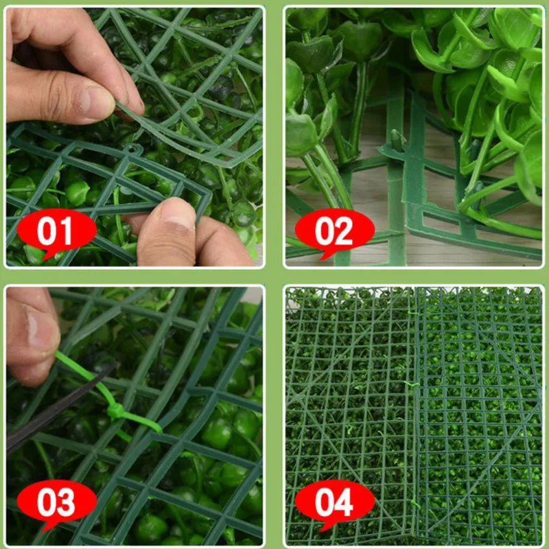 10/20 шт. искусственные растения Трава настенный фон Цветы Свадебные панели