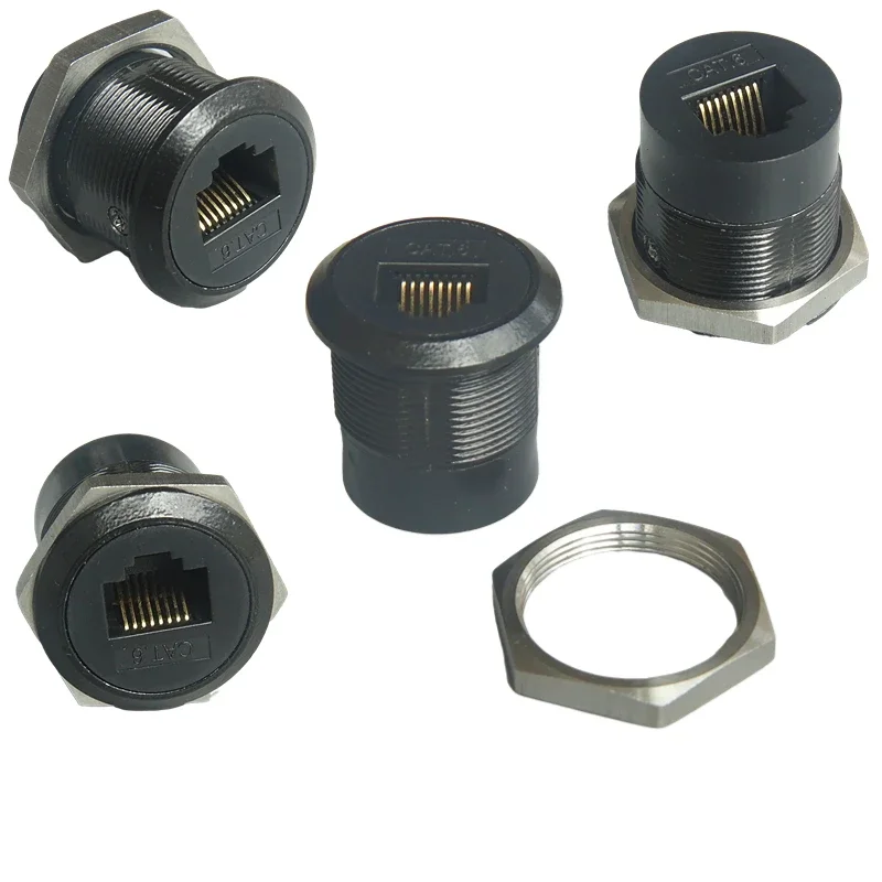 Компьютерная сеть с круглым отверстием RJ45 gigabit C A T.6 фиксированным металлическим