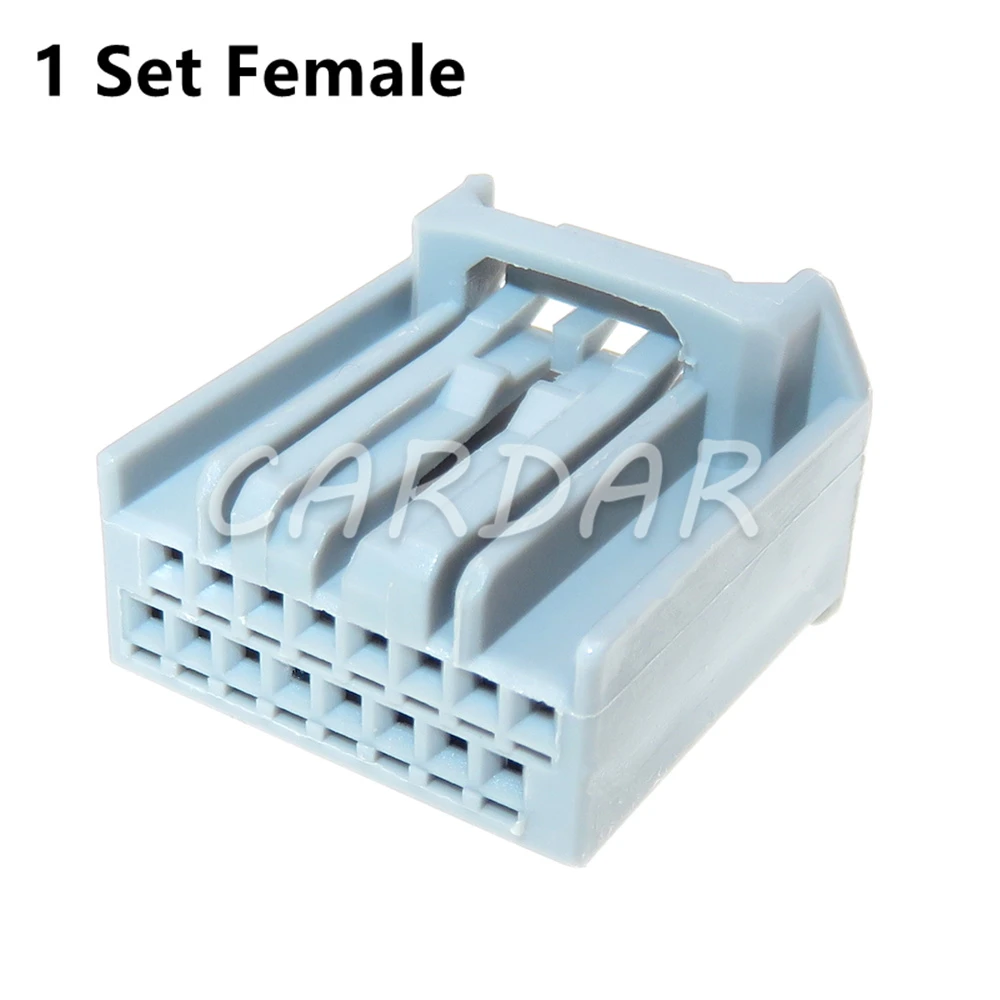 

1 компл. 16 Pin MX34016SF1 MX34016PF1 автомобильное контактное гнездо проводной разъем, серый Автомобильный Кабель, штекер для Honda