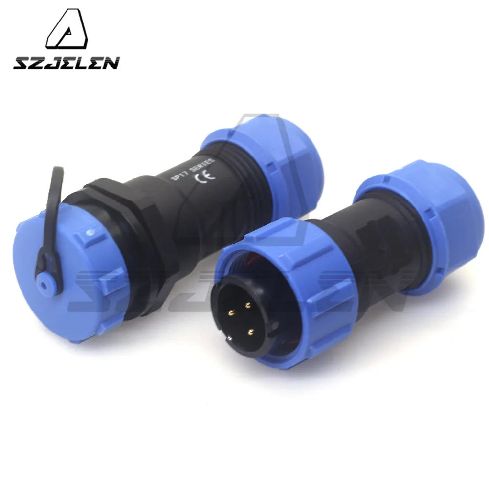 Разъем док-станции SP17, 3-контактный водонепроницаемый резьбовой штекер и гнездо переменного тока IP68, кабель 5-10 мм, оборудование для кабеля, шнур питания