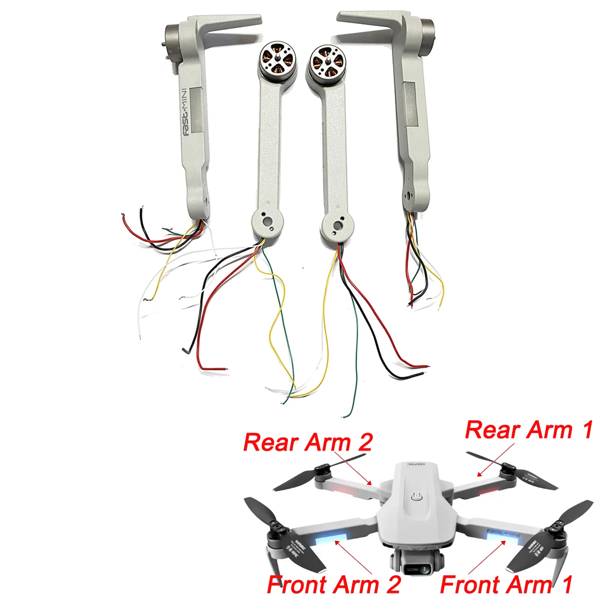 

4DRC F8 RC Gps Drone Arm with Motor Engine Spare Part Accessory