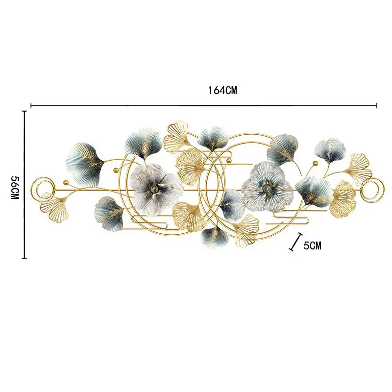 Современное металлическое настенное искусство декоративное роскошное