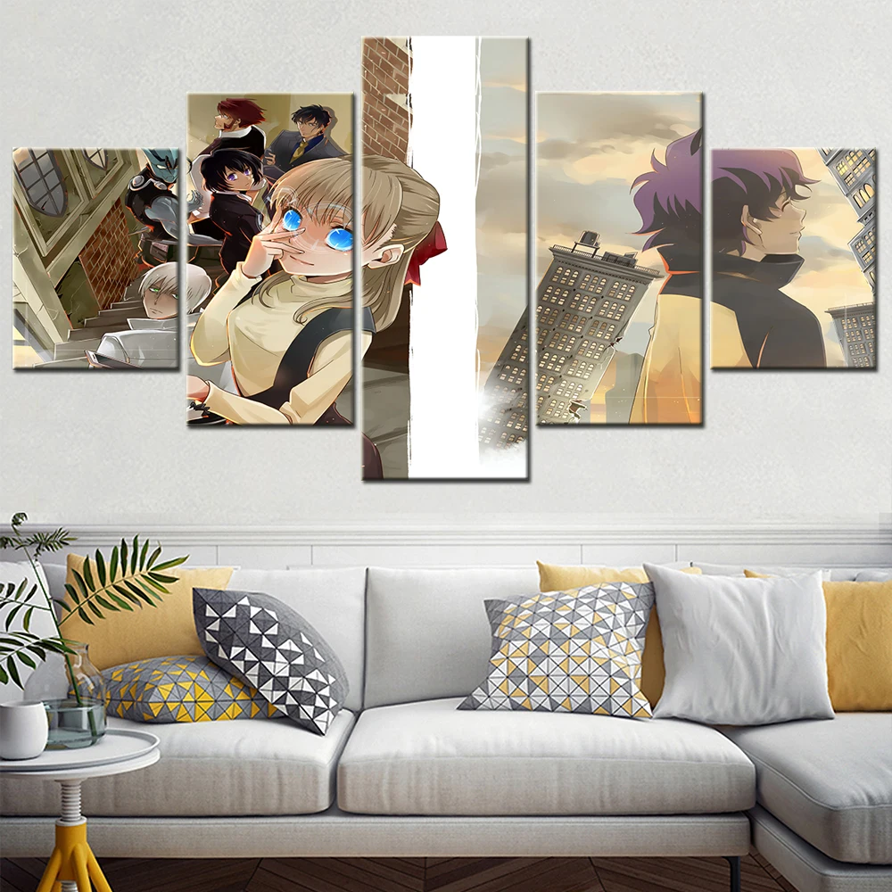 

Athah Anime Figure Poster Blood Blockade Battlefront Picture Modular Canvas Painting Wall Art Aesthetic Room Decoration