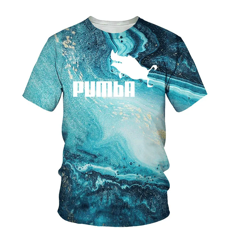 

Summer 2022 New Men's 3D Printed T Shirt o Neck Funny T Shirt Cool Streetwear Factory Style Polyester Material New Summer 2022