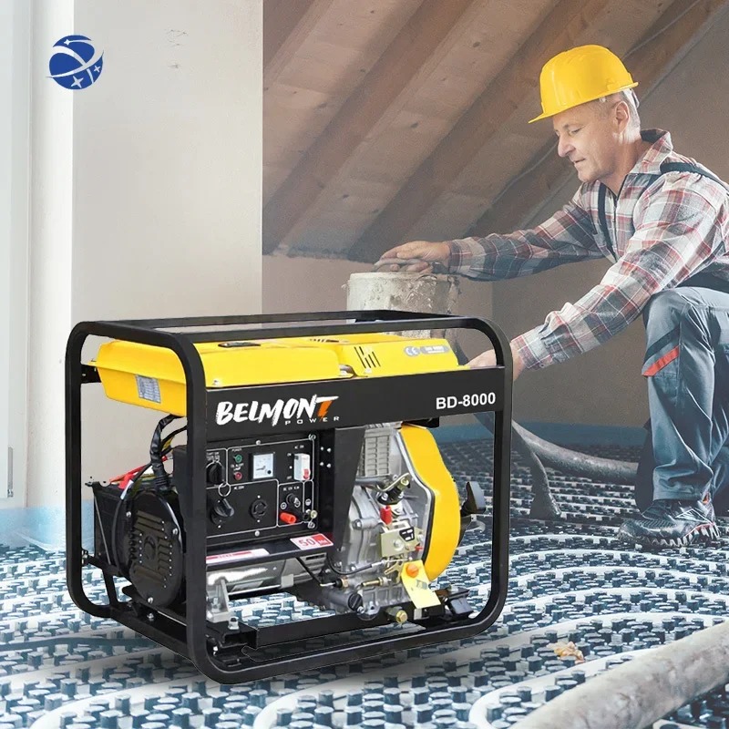 YUNYI однофазный и трехфазный дизельный генератор с открытой рамой 110 В/120 В/220 В/230 В