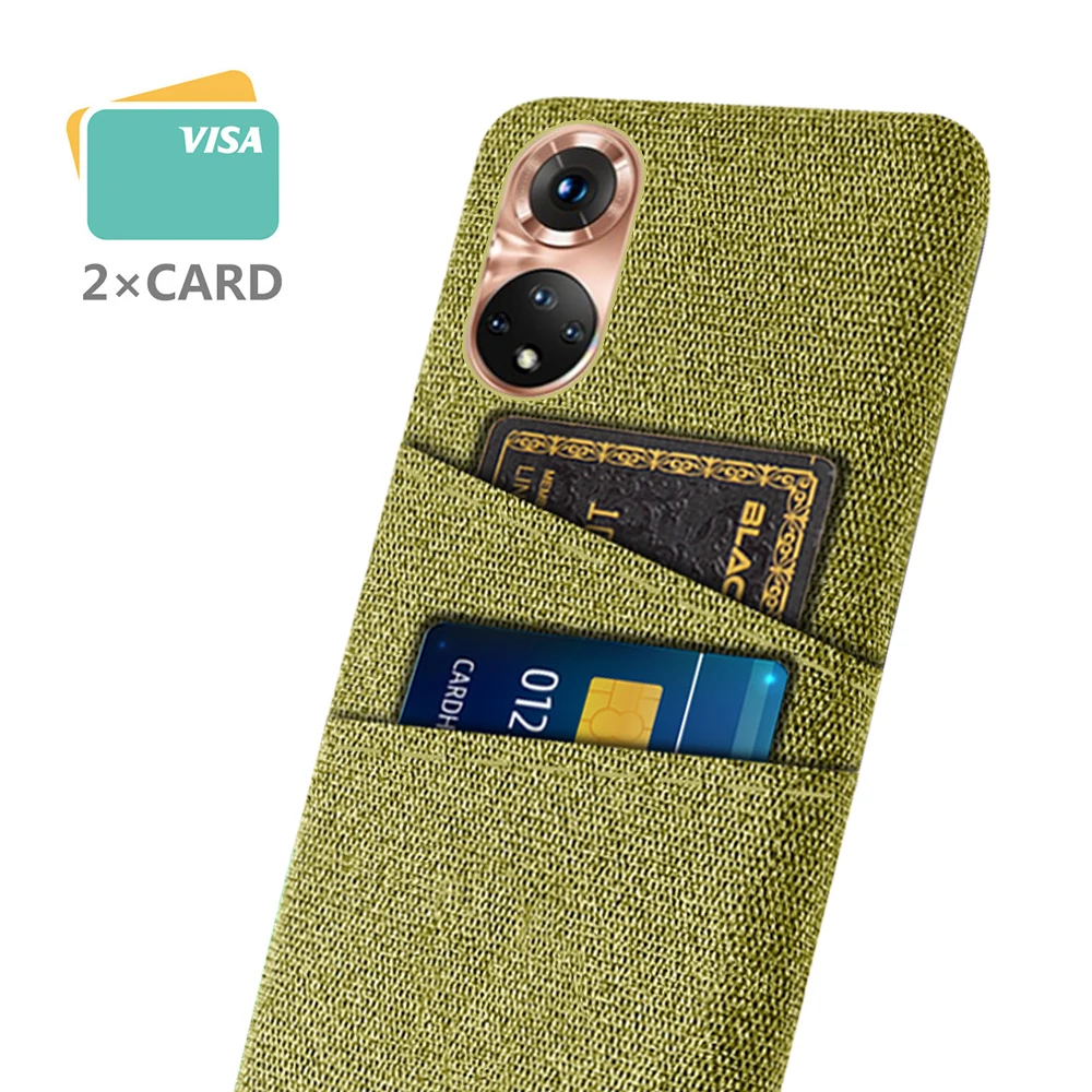 

Case for Huawei Honor 50 Dual Card Fabric Cloth Luxury Business Cover for Honor 50 6.57" Honor50 Pro SE Funda NTH-AN00 NTH-NX9