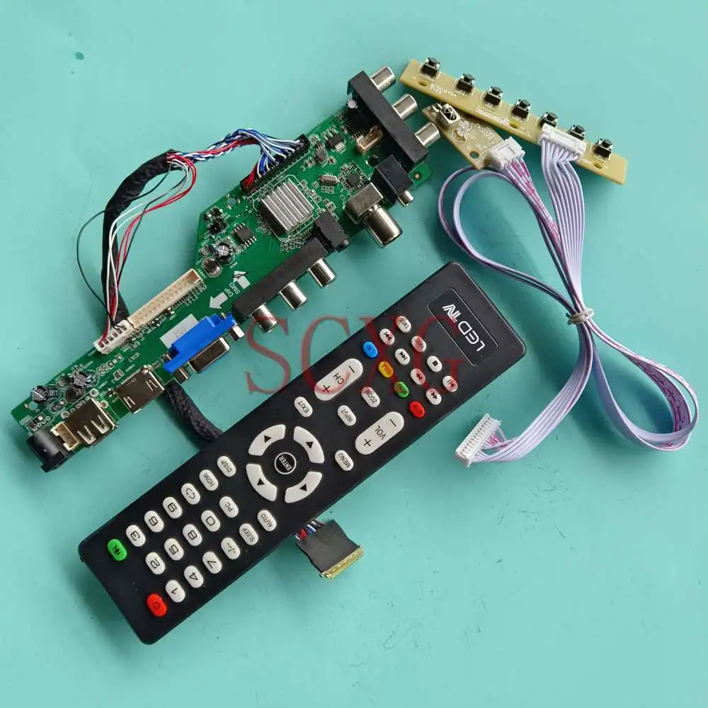 

Плата драйвера ЖК-дисплея Fit B116XW03 V1, комплект, 40 Pin LVDS USB AV VGA HDMI-совместимый монитор 1366 768, цифровой сигнал DVB 11,6"