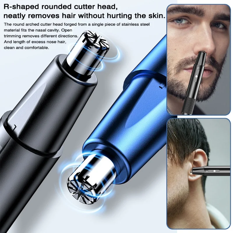 Mini Portable Nose Trimmer Hair Removal Ear Hair Trimmer With Usb Rechargeable Trimmer Painless Washable Blade Face Care  Tool enlarge