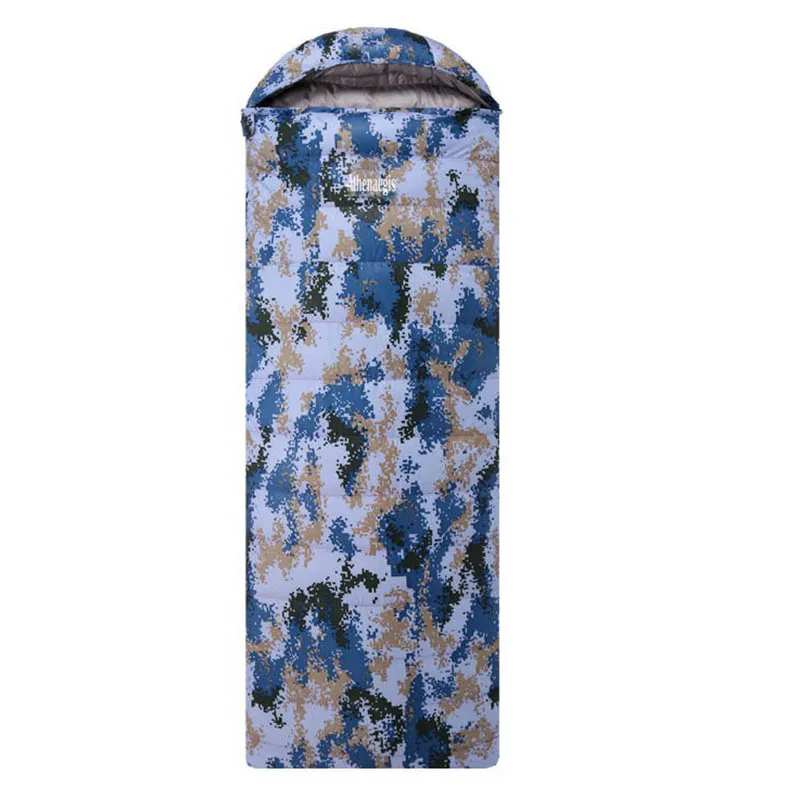 

Ультралегкий Камуфляжный спальный мешок с белым гусиным пухом (200 + 30)x 90 см, 1000 г