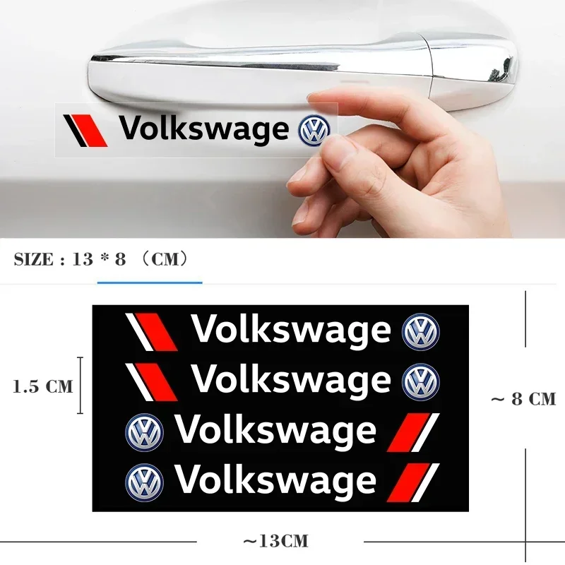B5 2025 Горячая для Volkswagen 4 шт. автомобильная дверная ручка Sline значок декоративная