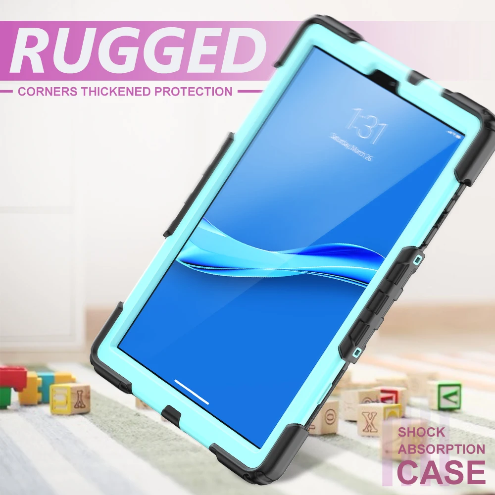 Фото Противоударный чехол для Lenovo Tab M11 Xiaoxin Pad 2024 TB330FU TB-X306F X306X K10 M10 3rd Gen TB328FU K11 с ремешком на запястье и подставкой №5